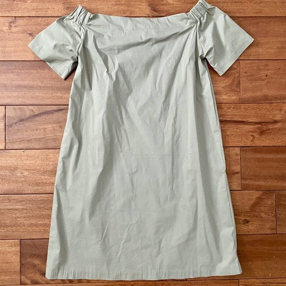 NWT Off-shoulder shift dress (Olive) - Picture 1 of 2